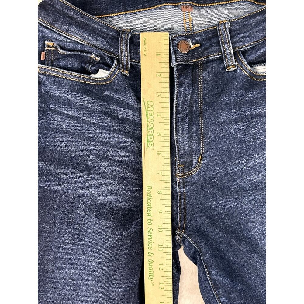 Judy Blue Elsy Whiskered Bootcut Jeans Womens Sz 11/30 Blue Stretch Denim Curvy - Picture 5 of 9